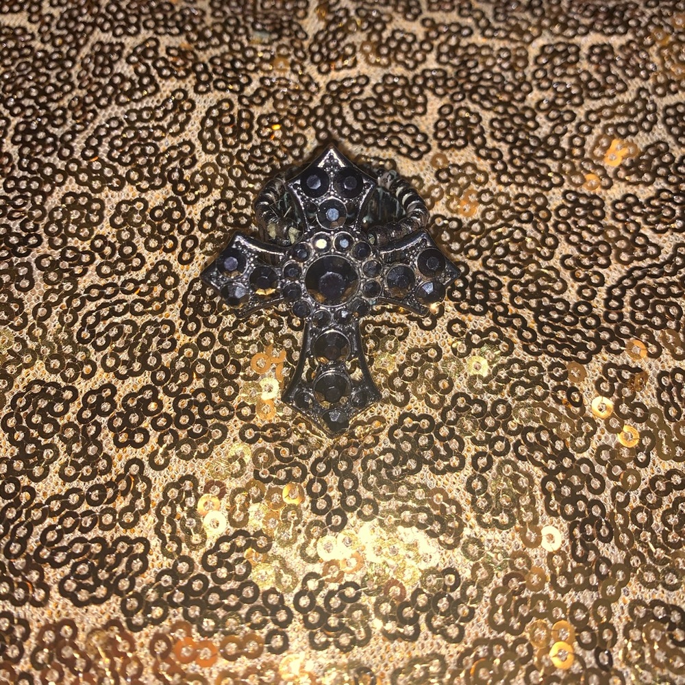 Black Cross Ring